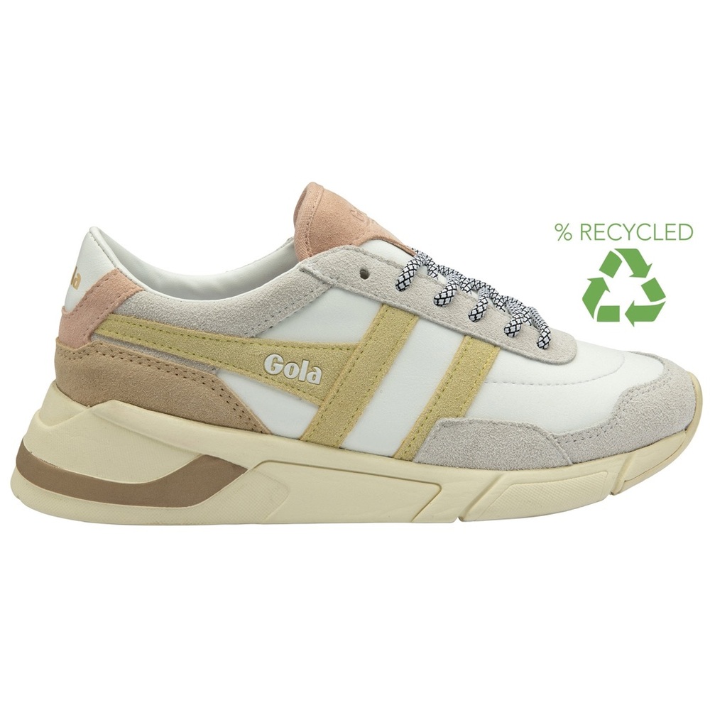 Gola Eclipse Pure Women’s Sneakers – Lemon & Pearl Pink (Size 7.5, Never Worn)